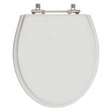 Assento Sanitario Poliester Ritz Cinza Real Para Vaso Deca
