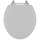 Assento Sanitario Poliester Azalea Cinza Prata Para Vaso Celite