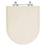 Assento Sanitario Poliester Omega Creme Para Vaso Deca