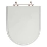 Assento Sanitario Poliester Omega Cinza Para Vaso Deca
