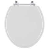Assento Sanitario Poliester Convencional Oval Cinza Prata Para Vaso Celite