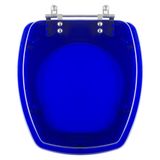 Assento Sanitario Poliester Thema Azul Translucido Para Vaso Incepa