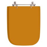 Assento Sanitario Poliester Tivoli Laranja Para Vaso Ideal Standard