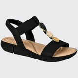 Sandália Feminina Flatform Ultra Confort Modare 7199.103.28630 - Preto - 36