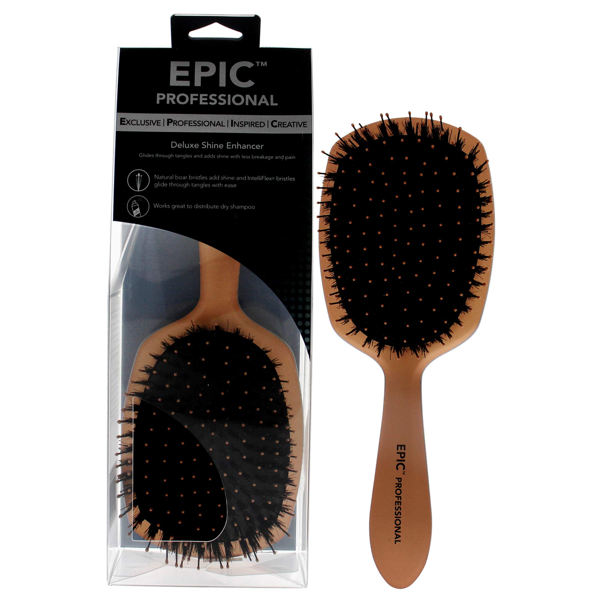 Escova De Cabelo Wet Brush Pro Epic Deluxe Shine Enhancer Rose Gol