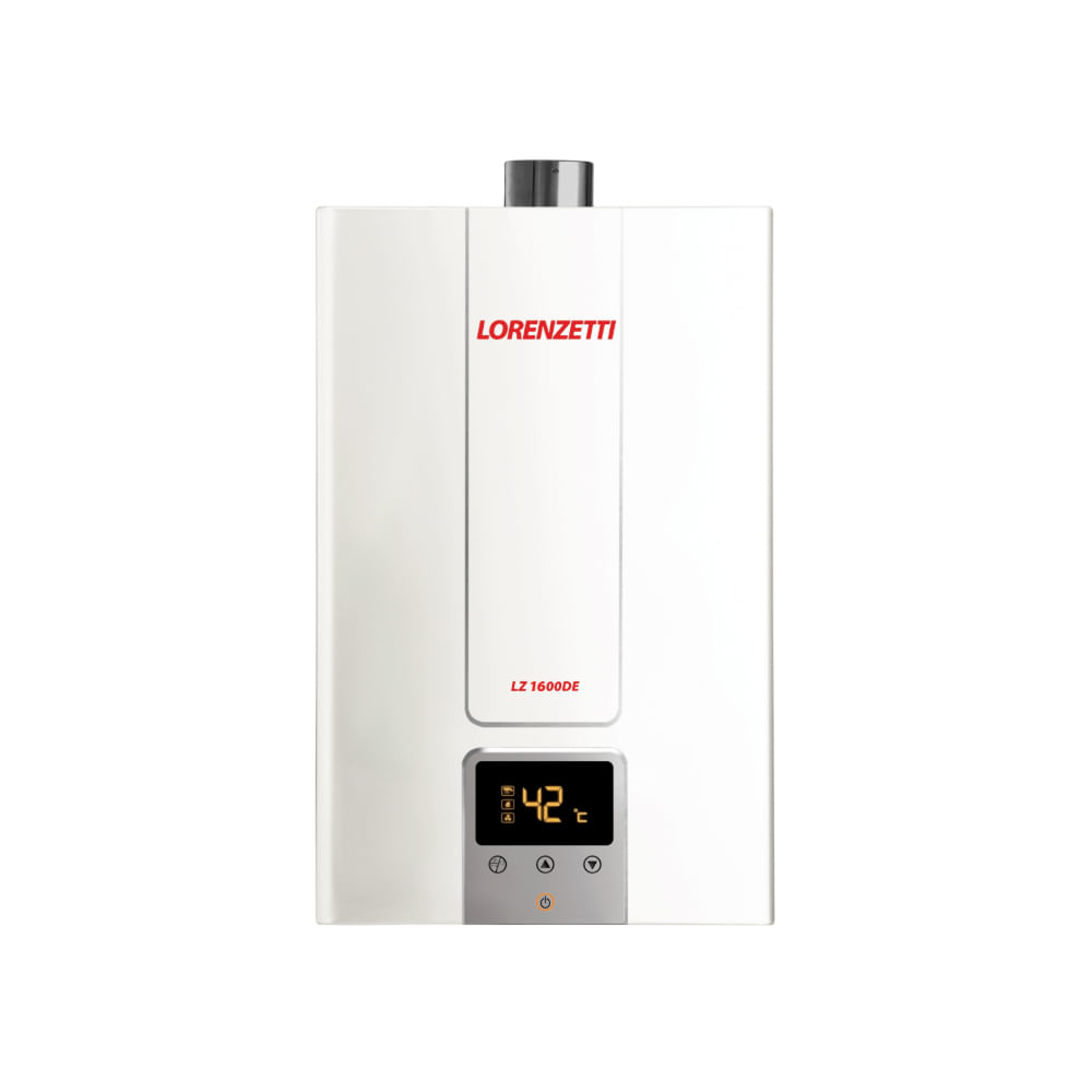 Aquecedor De Água A Gás Natural Lorenzetti Branco Lz 1600de Gn Bivolt