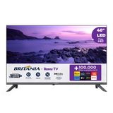 Smart TV Britânia 40 Polegadas BTV40E3ERSGB Full HD LED Roku TV Dolby Audio