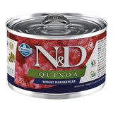 Ração Úmida Lata Farmina N&amp;d Quinoa Weight Management Para Cães Adultos - 140 G