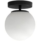 Luminária 15cm Globo Vidro Jabuticaba Arandela Parede Teto Gimpo Kjgd-082-preto