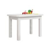 Mesa Infantil Retangular Madeira Maciça Branco Nemargi