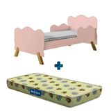 Cama Montessoriana Casal Colchão Branco Shop Jm