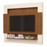 Painel Para Tv Riviera Ripado 2.1 Carvalho New Off White - Luapa