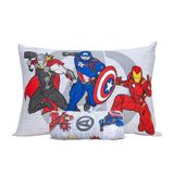 Jogo De Lençol 2 Peças Portallar Disney Marvel Assemble Avengers Shield Solteiro