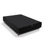 Cama Box Baú Casal Califórnia Preto 138x188x42 - Sofá Casa