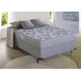 Cama Box D28 Holanda Casal Ortopédico 138x188x51 Cinza - Sofá Casa