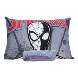 Jogo De Lençol 2 Peças Portallardisney Marvel Spider Gray Style Solteiro