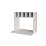 Suporte Para Microondas Com Nicho Adega Para Cozinha Emma 60cm M12 - D&#39;rossi Cor Branco
