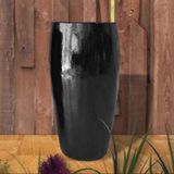 Vaso Decorativo Tókio G 87cmX45 Cerâmica Preto