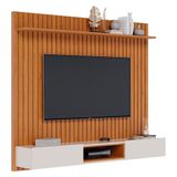 Painel Para Tv Home Suspenso Ripado Loft 1.8 Nature Off White - Imcal