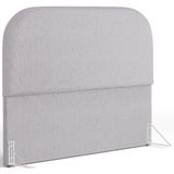 Cabeceira Cama Box King 195cm Orgânica Lanna W01 Linho Cinza - Lyam Decor