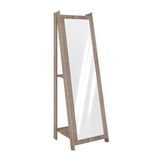 Espelho de Chão com 2 Prateleiras Retrô 161cmx50cm Movelbento Rústico