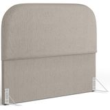 Cabeceira Cama Box Queen 160cm Orgânica Lanna W01 Linho Bege - Lyam Decor