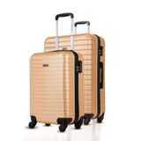 Kit Malas Viagem Premium Deluxe Abs Cadeado P E M 10kg+23kg