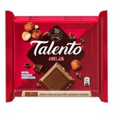 Chocolate Garoto Talento Ao Leite Com Avelãs 85g - Embalagem Com 12 Unidades