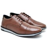 Sapato Social Oxford Masculino Cadarço Moda Elegante Calce Fácil Confortável