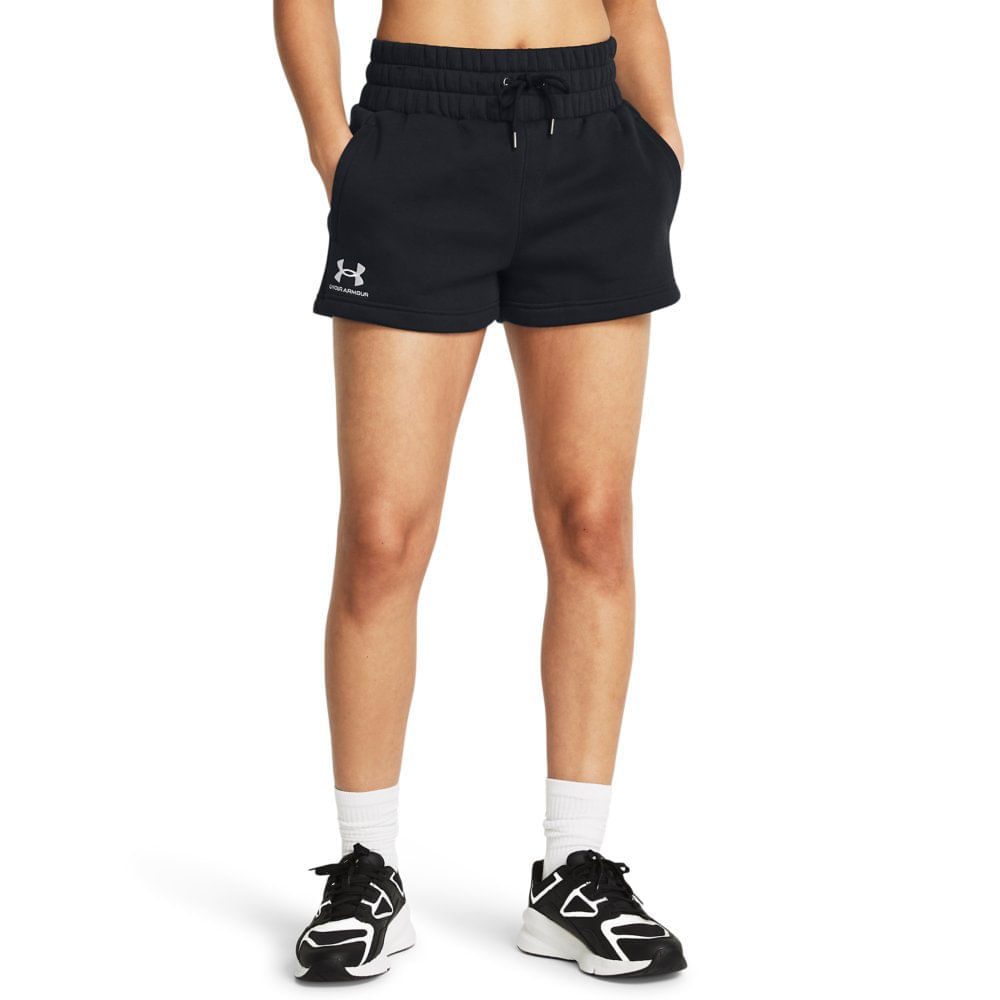 Shorts De Treino Feminino Under Armour Essential Fleece Boxer