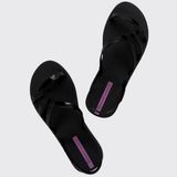 Sandália Rasteira Femininas Ipanema Diversas 27234 - Preto/lilas - 38