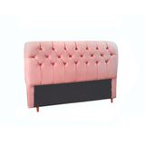 Cabeceira Roma Capitonê Casal 138 Cm Suede Meu Sofá Online Rosa