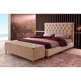 Cabeceira Turim Capitonê Queen 156 Cm Suede Meu Sofá Online Bege