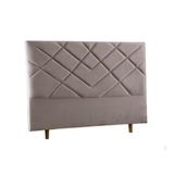 Cabeceira Barcelona Casal 138 Cm Suede Meu Sofá Online Cinza