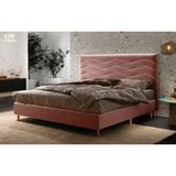 Cabeceira Madrid Casal 138 Cm Suede Meu Sofá Online Rosa