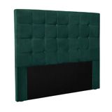 Cabeceira Cama Box King 195 Cm Verona Veludo S04 Cor Verde