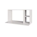 Suporte Microondas Com 2 Nichos Em Mdp Suspenso Zain 80cm M12 - D&#39;rossi Cor Branco