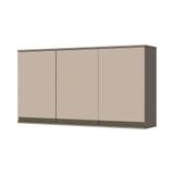 Armário Aéreo Henn 3 Portas Connect C56 1,20 Cm Duna-cristal