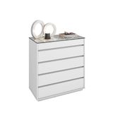 Cômoda Organizadora Ellie 5 Gavetas - D&#39;rossi Cor Branco