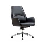 Cadeira De Escritório Office Diretor United Base Estrela Com Rodízios Pu Preto G56 - Gran Belo