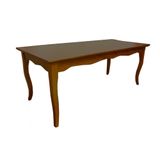 Mesa Sala De Jantar Gallia 200cm Madeira Maciça E Mdf Imbuia G42