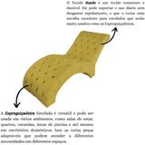 Recamier Divã Espreguiçadeira Para Sala Cliníca Estética Queila Suede Cor:amarelo