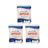 Algodao Apolo 100g Bolas Brancas - Kit Com 3un