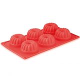 Forma De Silicone Para 6 Flans Mimo Style Vermelho