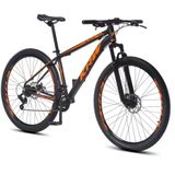 Bicicleta Aro 29 Krw Alumínio 24 Vel Freio A Disco X52 Cor:preto/laranja Fosco,tamanho Quadro:19 Preto/laranja Fosco