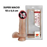 Prótese Maciço Pênis Realístico Dildo Escroto E Ventosa