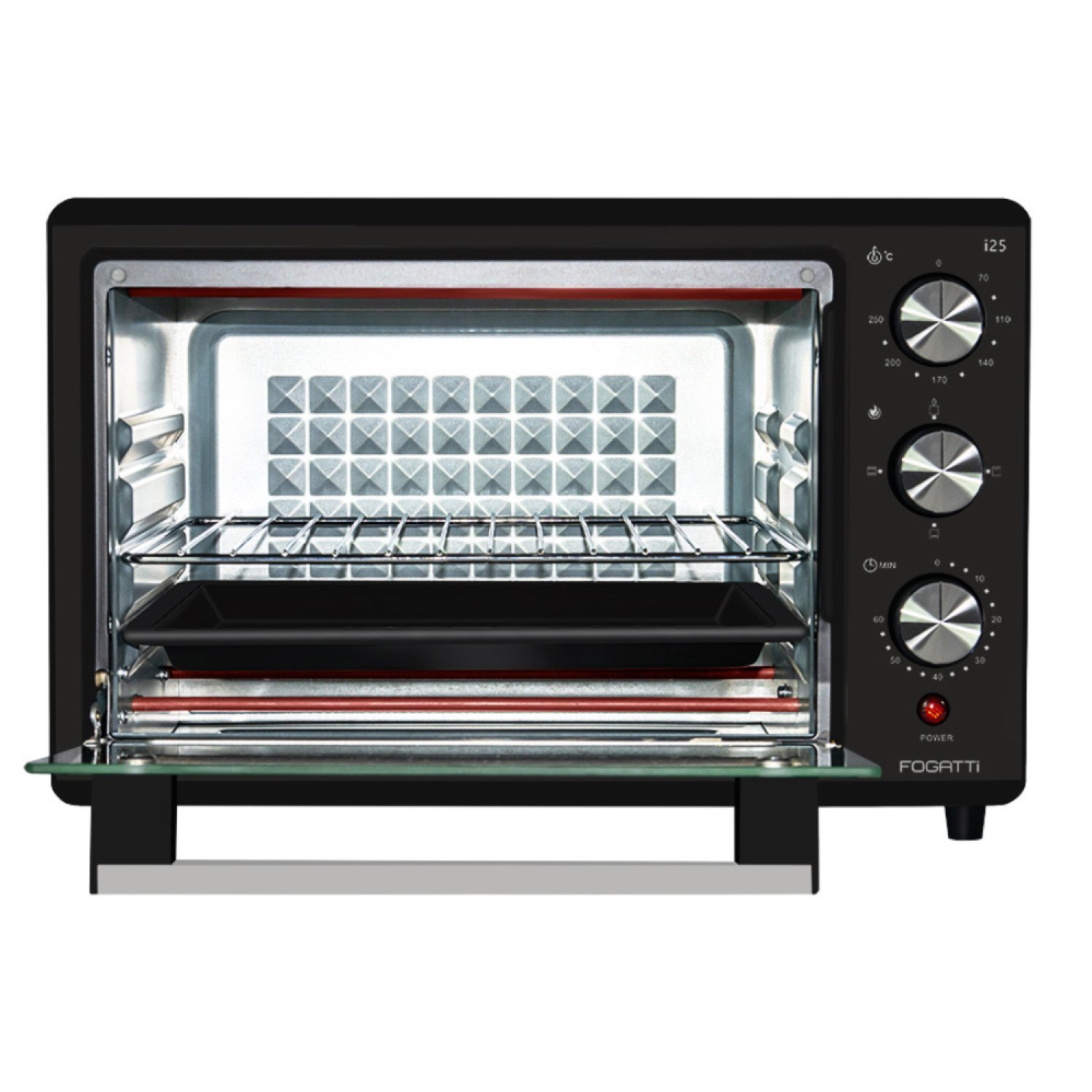 Forno Elétrico De Bancada 25l 127v I25 Fogatti Preto