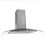 Coifa Vidro Curvo Inox Duto Slim 80cm 127v Nardelli