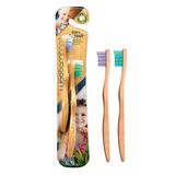 Escova De Dente Woobamboo Kid&#39;s &quot;sprout&quot; 2 Unidades