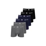 Kit 6 Cuecas Masculinas Boxer Microfibra Lisa Polo Wear Sortido